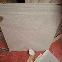 Durstone.  5.76m2 60x60 tiles light grey
