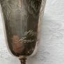 Vintage  Plated (Silver) wedding anniversary goblet Image 5