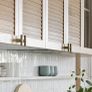 6 designer cabinet knobs, antique brass finish Image 3