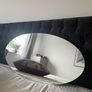 Contemporary Large & Thick Wall Mirror.  Hight Adjustment.  As New Image 2
