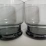 Smoked glass, vintage glass tumblers, 1970s glass Image 5