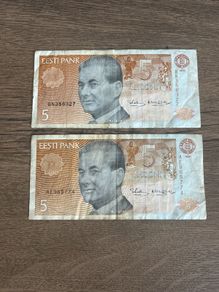 Estonian 5 Eesti note old