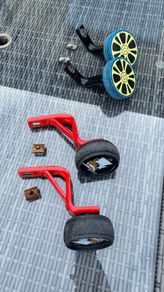 Stabilisers to suit young kids bikes, two sets