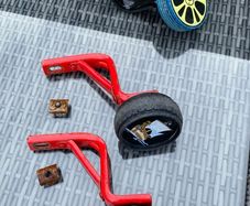 Stabilisers to suit young kids bikes, two sets