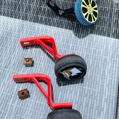 Stabilisers to suit young kids bikes, two sets