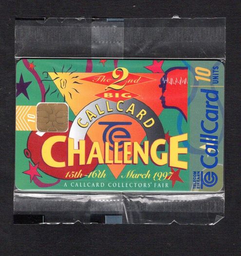 1997 Ireland 10 unit 2nd Big Challenge Callcard fair in 1997 with proceeds from the sale of this card went to the Richmond Brain Research Foundation and the National Council for the Blind charities (ODS2) Call Card Mint in Packaging