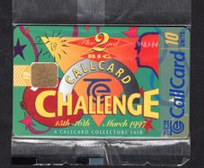 1997 Ireland 10 unit 2nd Big Challenge Callcard fair in 1997 with proceeds from the sale of this card went to the Richmond Brain Research Foundation and the National Council for the Blind charities (ODS2) Call Card Mint in Packaging