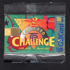 1997 Ireland 10 unit 2nd Big Challenge Callcard fair in 1997 with proceeds from the sale of this card went to the Richmond Brain Research Foundation and the National Council for the Blind charities (ODS2) Call Card Mint in Packaging