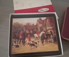 selection vintage table mats Pimpernel