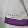 BNWT - Sandro Esther Parme Lilac High Neck Layered V Neck wool Jumper UK 12 Image 3