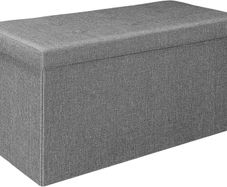 Folding Storage Ottoman - Padded Seat with Storage Box - Brand New