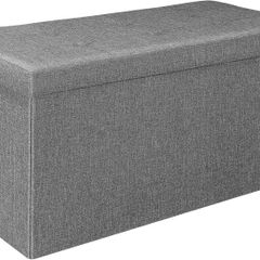 Folding Storage Ottoman - Padded Seat with Storage Box - Brand New