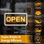 16"x 9" Adjustable Brightness Open Signs for Business, Ultra Bright Lighted Sign Open Powered by USB with ON/OFF, Electric Light up Sign for Stores, Restaurants, Retail Shops, Bar (Horizontal) Image 4