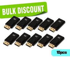 10x DisplayPort (DP) Male to HDMI Female Adapter 4K BULK / WHOLESALE