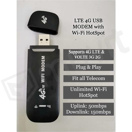 4G LTE Wireless USB Dongle Router 150Mbps High Speed Modem Stick 4G Sim Card Wireless Router Home Office Wireless WiFi Adapter
