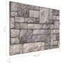 3D Wall Panels with Light Grey Brick Design 10 pcs EPS Image 7