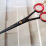 Professional Hair Cutting Scissors, Hairdressing Scissors Shears for Barber Salon Stainless Steel with High hardness of Edge. (13cm, Black) Image 4