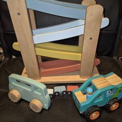 little dutch ramp racer + van+ car wooden