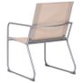 4 Piece Garden Lounge Set Fabric & Steel Cream Image 4