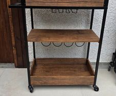 Giacob Metal Bar Cart