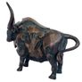Large Abstract Bull (35cm)  - Patinated Bronze Image 8