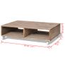 Coffee Table Brown Solid Wood Image 6