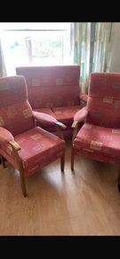Compact 3 Piece Suite, 2 Seater & Two Armchairs (Perfect for Conservatory / Sunroom)