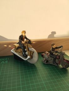 Vintage Motorcycle Rider Figures
