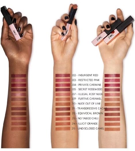 YSL Rouge Pur Couture The Slim Glow Matte Lipstick Tester - 203