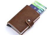 Genuine Leather Smart Single Layer Card Holder Wallet