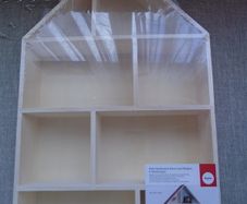 Wooden shelf unit, Craft project, Storage, Home decor