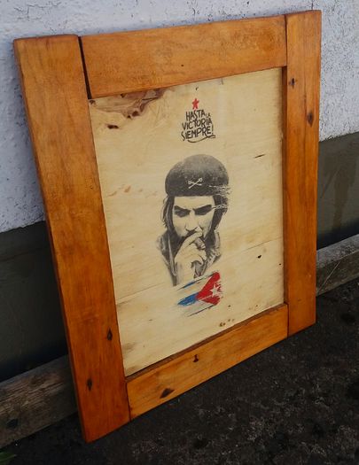 Vintage Style Che Guevara Woodart Sign