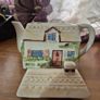 Vintage Cottage House Teapot Image 4