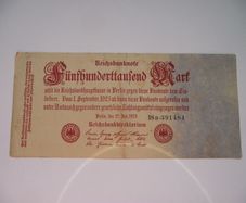 Germany. Reichsbanknote. 500,000 Mark (25.7.1923) Nice Condition!