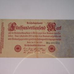 Germany. Reichsbanknote. 500,000 Mark (25.7.1923) Nice Condition!