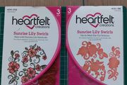 Heartfelt dies and stamps set- Sunrise lily swirls
