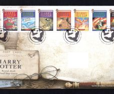 2007 Great Britain Harry Potter Commemorative Stamps addressed First Day Cover (FDC) with Edinburgh pictorial cancel.
