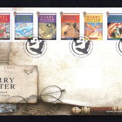 2007 Great Britain Harry Potter Commemorative Stamps addressed First Day Cover (FDC) with Edinburgh pictorial cancel.