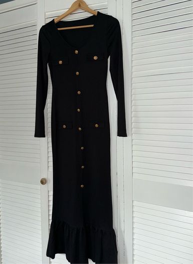 Black long sleeve dress