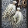 1 Pure Wool Natural Locks on a Hemp Rope Viking Cosplay Maiden Waist Belt Image 2