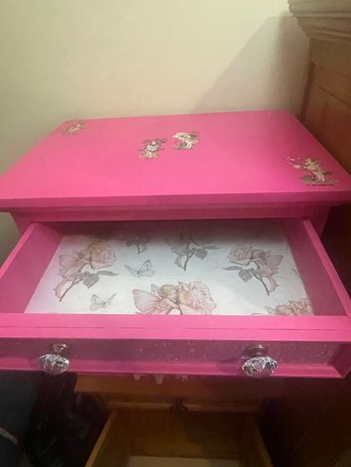 Unique Girls bedside locker/ Dolls Wardrobe
