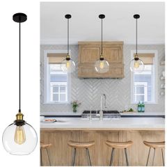 ceiling pendant lights x 3