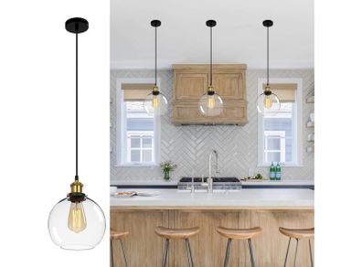 ceiling pendant lights x 3