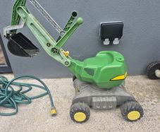 Kids digger and tractor