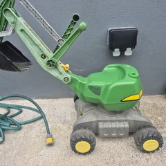 Kids digger and tractor