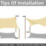 Sun Shade Sail Waterproof Rectangle 2x3m, 95% UV Block Garden Sunscreen Awning Canopy with Free Rope, Breathable Patio Sail pergola for Outdoor Party Image 5