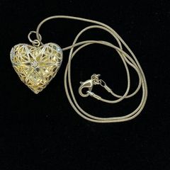 Silver hallmarked pendant and chain