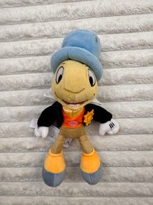 Jiminy Cricket Plush Soft Pinocchio Disney Store approx. 20 cm. Dirty Used Please see photos