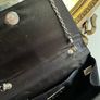Quiz Black Diamante Envelope Clutch Bag Image 5
