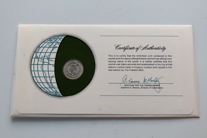 Mauritania 1973 Vintage Coin Stamp cover BUNC